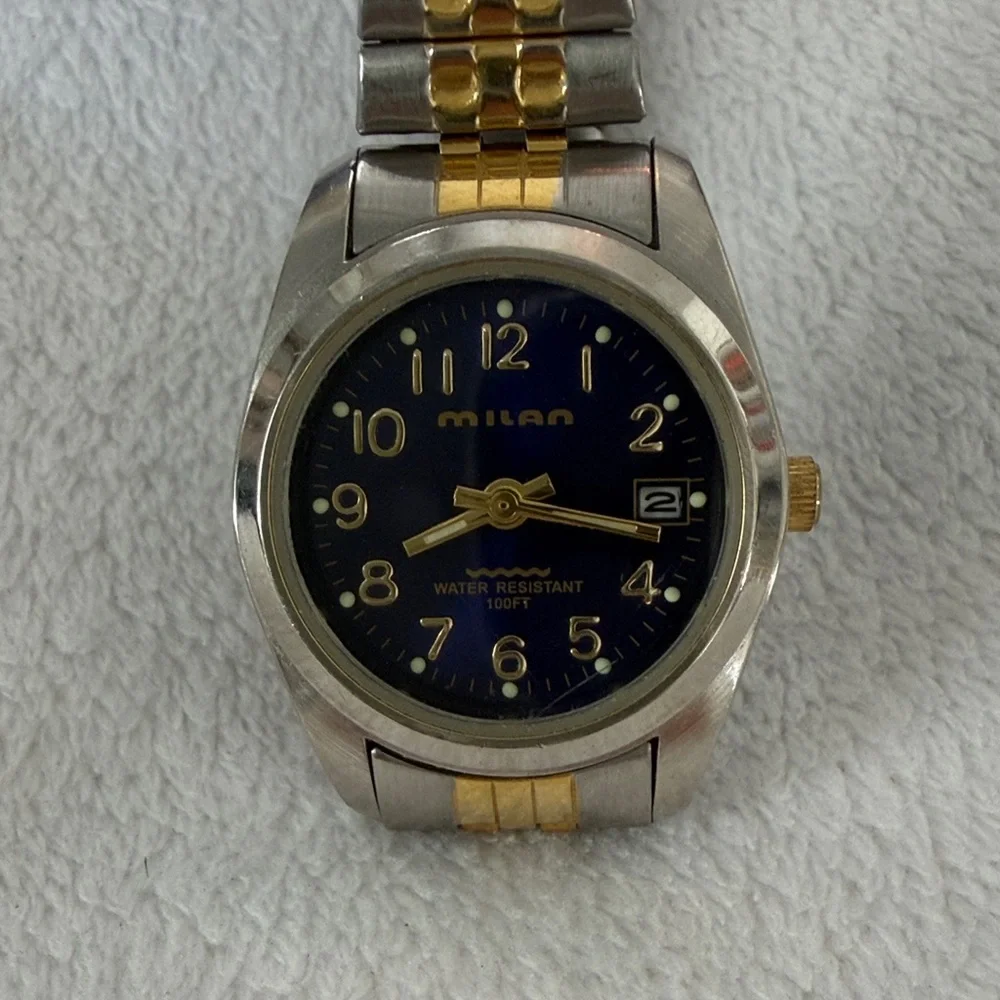 Milan Women's Silver and Gold Watch